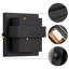 Matte Black LED Wall Light, Dusk to Dawn-1750883522