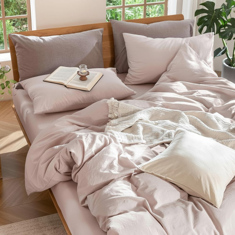 Ensemble de housse de couette Bedding, Rose