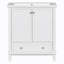 Meuble-lavabo simple 30 po avec comptoir en céramique Guerau-1932131502