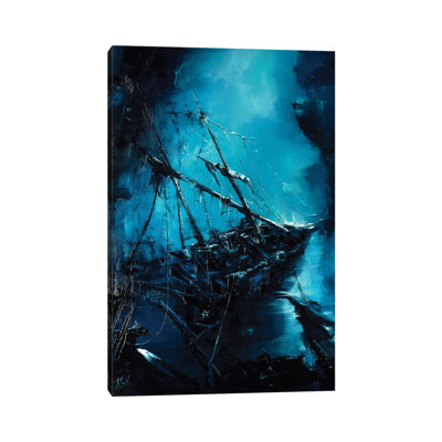 The Shipwreck by Bozhena Fuchs - Painting on Canvas