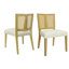 Ensemble de 2 chaises en rotin sans accoudoirs-1491381234