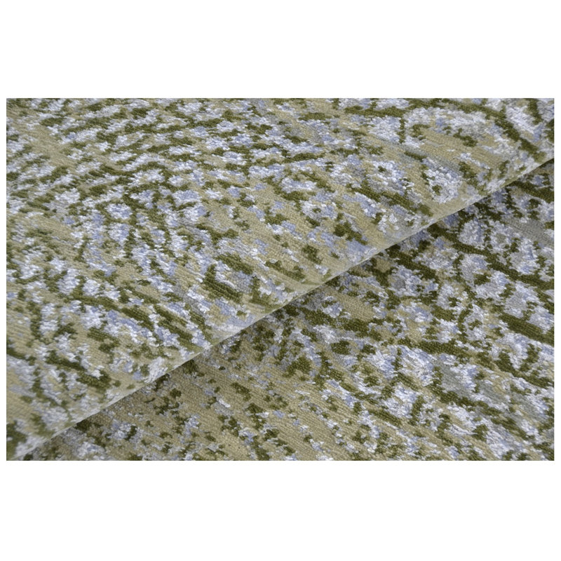 Hand Knotted Animal Print Area Rug, Rectangle 9' x 12'