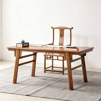 New Chinese-Style Solid Wood Home Office Desk