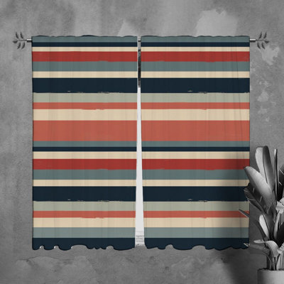 Paire de rideaux obscurcissant en polyester Klemenz