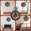 Horloge-Face-flocons de neige-Ornements