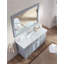 Ensemble de meuble-lavabo de salle de bain simple avec miroir 61 po Hamil-27063438