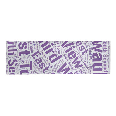 Tapis de zone mauve barhood les districts de à tissage plat rand cites city