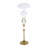 Mid-century Modern Opaline Glass Table Lamp – 1920s Inspired 3-shade Desk Lamp With Brass Finish For Bedroom, Living Room, Or Office-1645974716