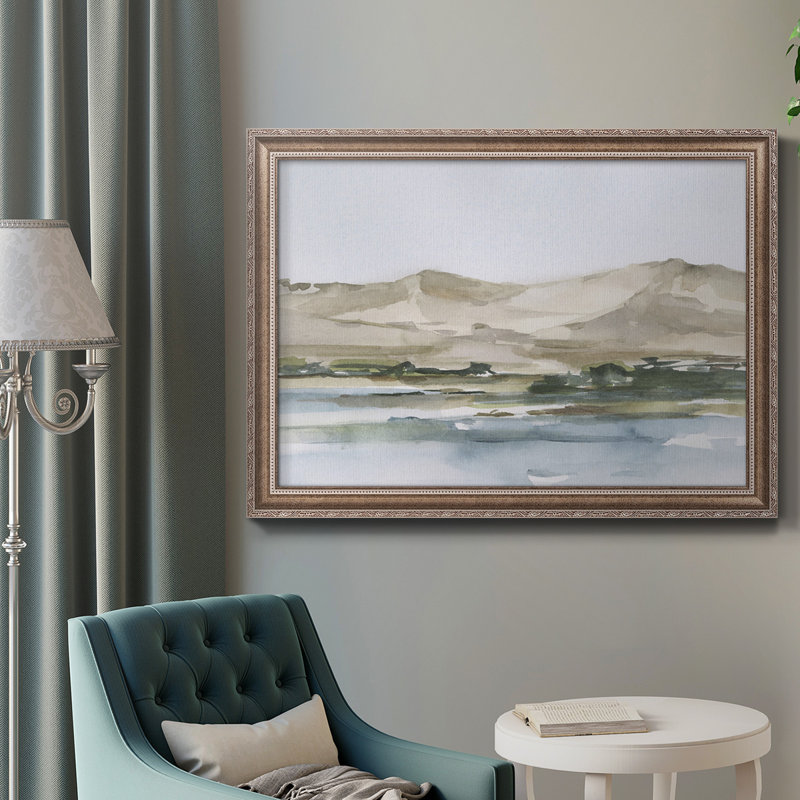 Desert Mountains II - peinture sur toile encadrée, H 16 po x l 20 po