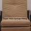 Chaise de patio inclinable avec coussins Jeftha-235455193