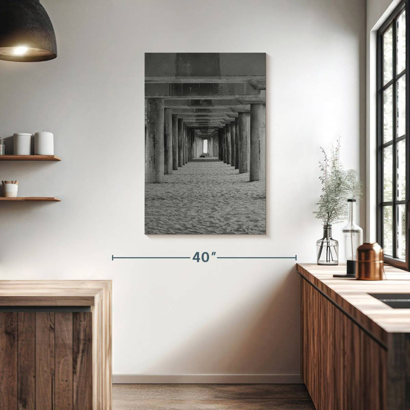 Quai Aletra noir et blanc, H 39 po x l 26 po