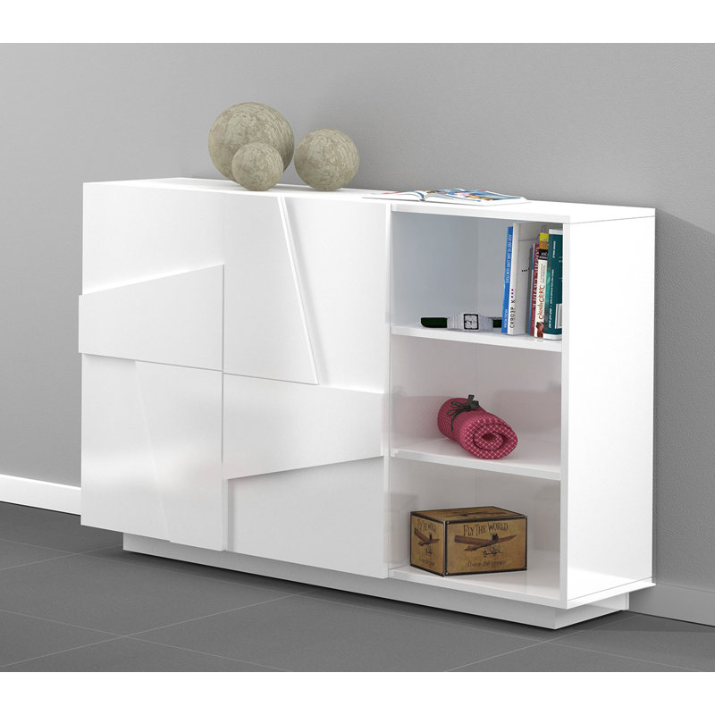 Longford 121 Cn Wide Sideboard, White
