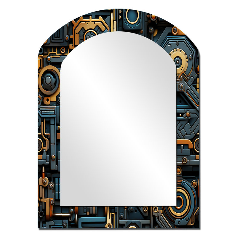 Miroir mural Steampunk, 34 po x 25 po