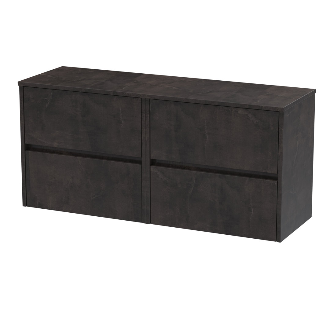 120cm Wall Mounted Double Bathroom Vanity Base Only