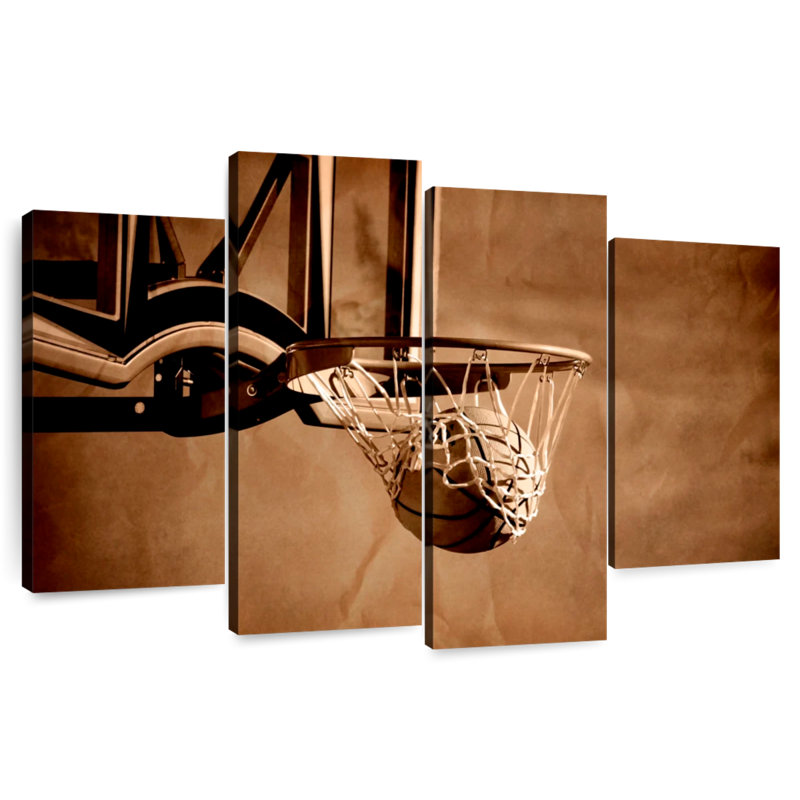 Sireci Sepia Basketball Shot, 22" H x 36" W