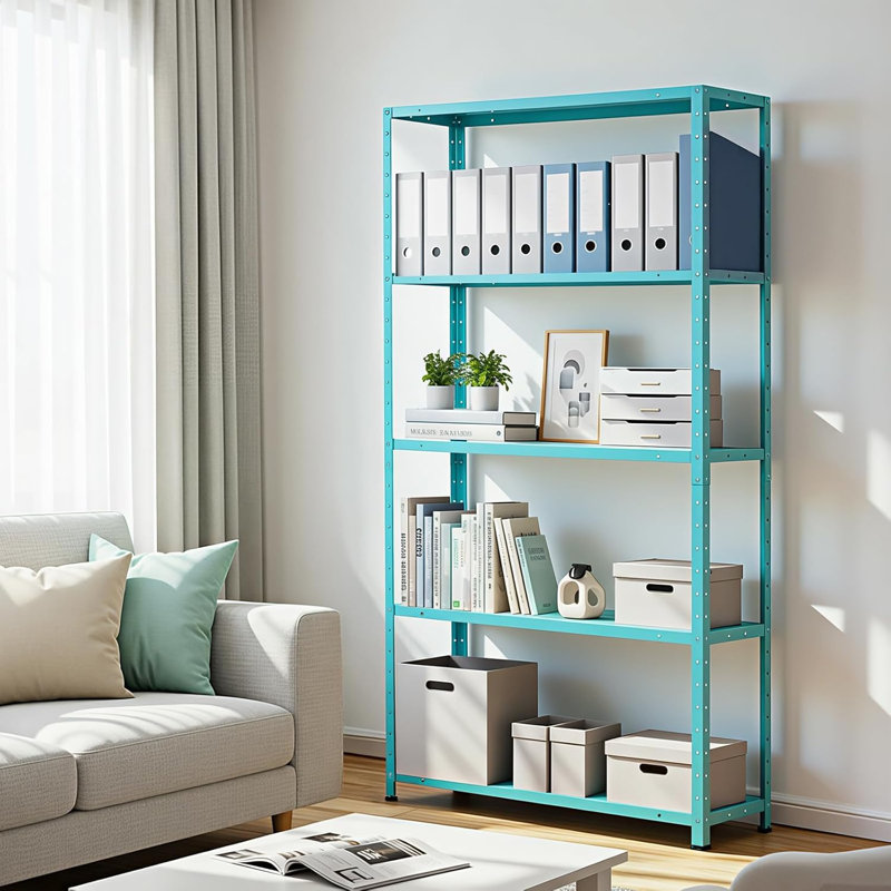 Étagère de rangement robuste à 5 tablettes, étagère réglable en métal pour le garage, le garde-manger ou la cuisine, organisateur industriel