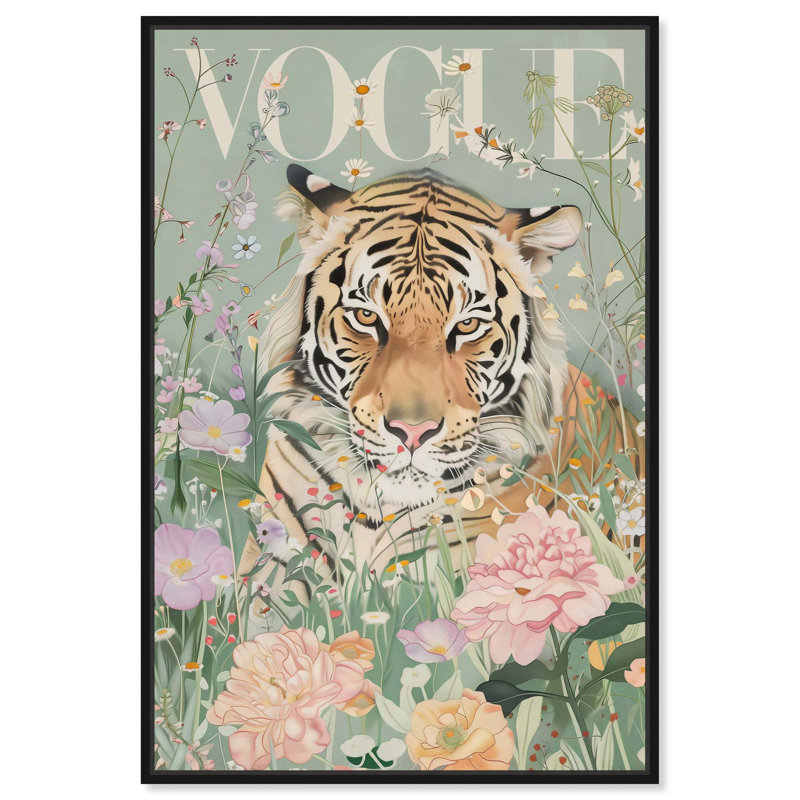 Art printanier sur toile par le magazine Spring, H 31 po x l 21 po, Cadre noir