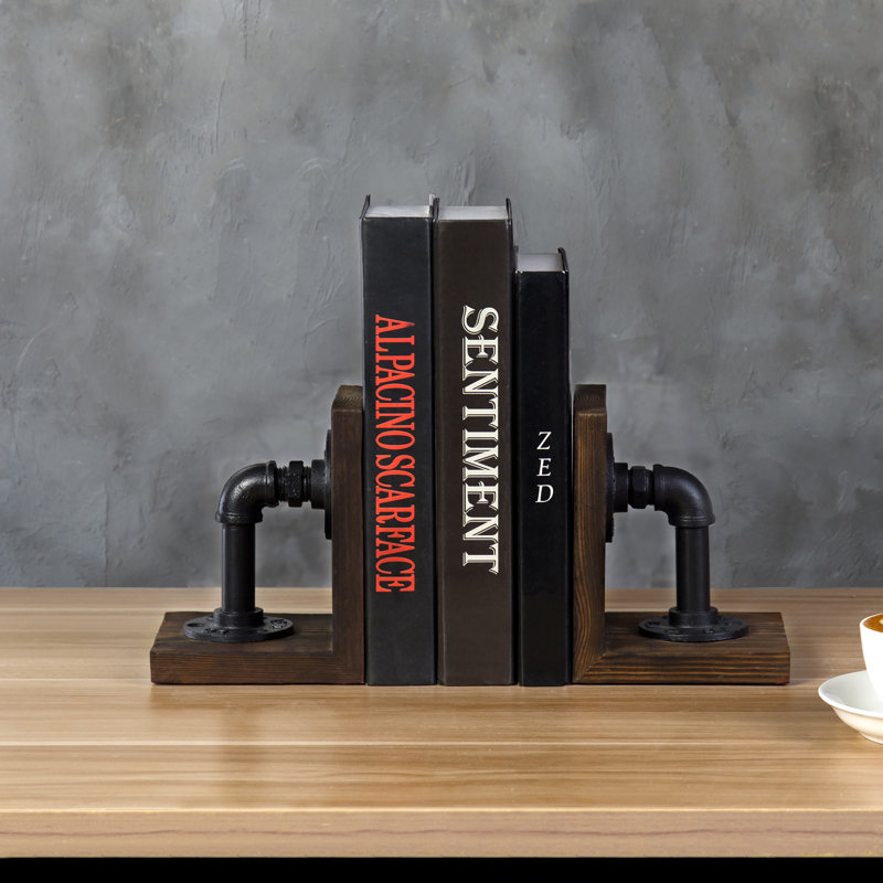 Wood Non-Skid Bookends