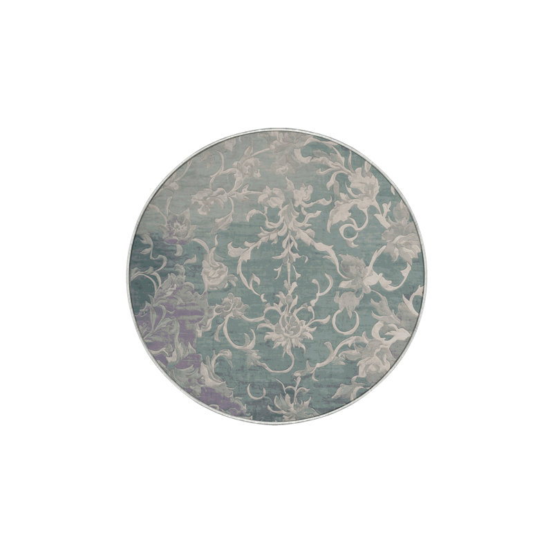 Tapis vert lavable à la machine, Rond 6 pi