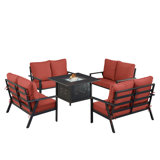 Tiphane Outdoor 6 - Piece Conversation Set