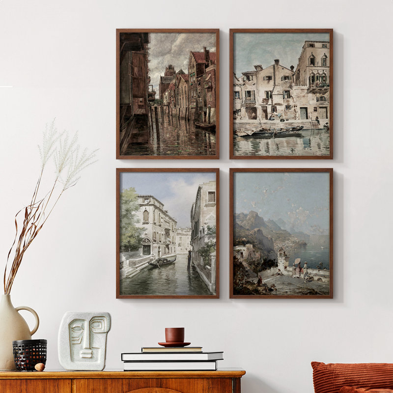 «Vintage Landscape CLVII», 4 pièces
