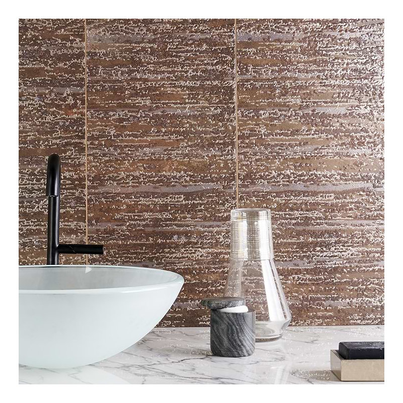 Twilight 12X48 Metal Look Porcelain Tile, Deco Oxide