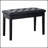 Duet Piano Bench With Faux Leather Padded Cushion And Wooden Frame, Button Tufted For Comfort And Style-840295389