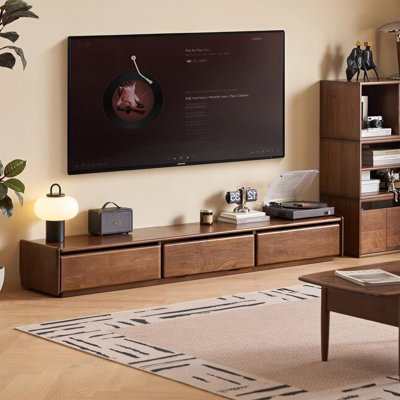 Dimensions: 78.7" (W) x 14.2" (D) x 11.0" (H). Exquisite Walnut Wood, High-End Elegance.