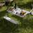 Picnic Table Set With 2 Benches