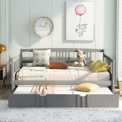 Daybed Wood Bed With Trundle