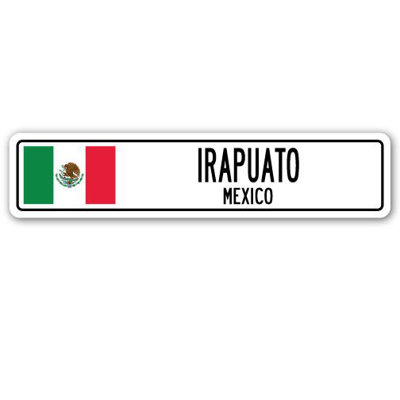 Plaque de rue en aluminium Irapuato, Mexique
