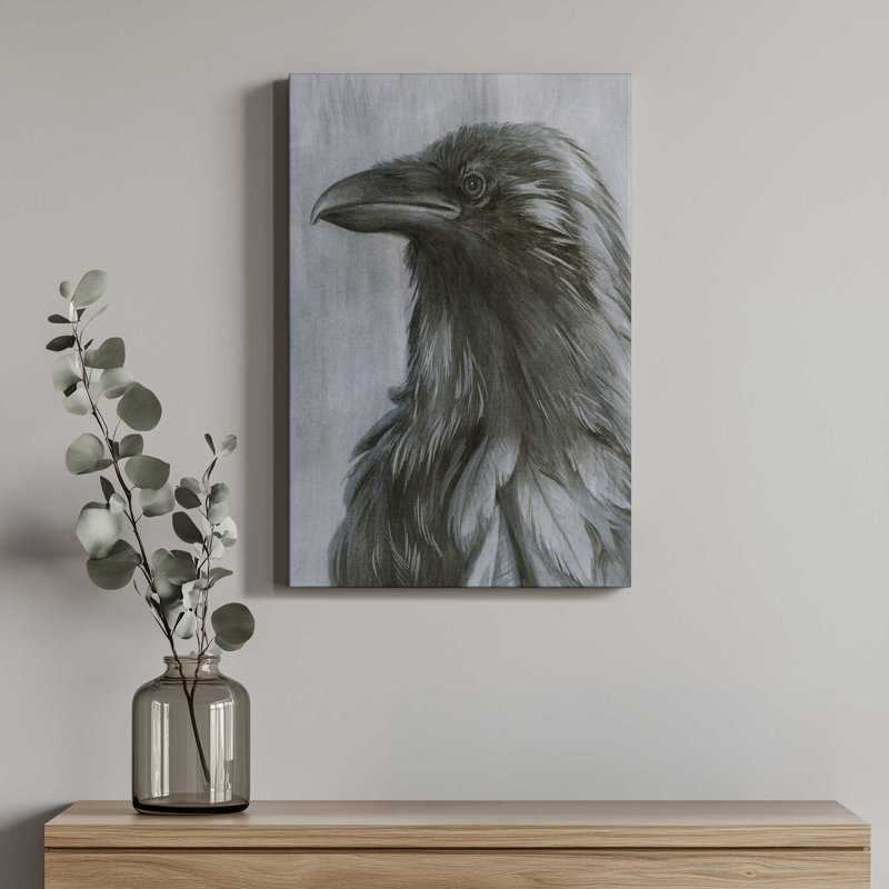 «Keep the Raven II» par Grace Popp, reproduction d'art sur toile, H 18 po x l 12 po