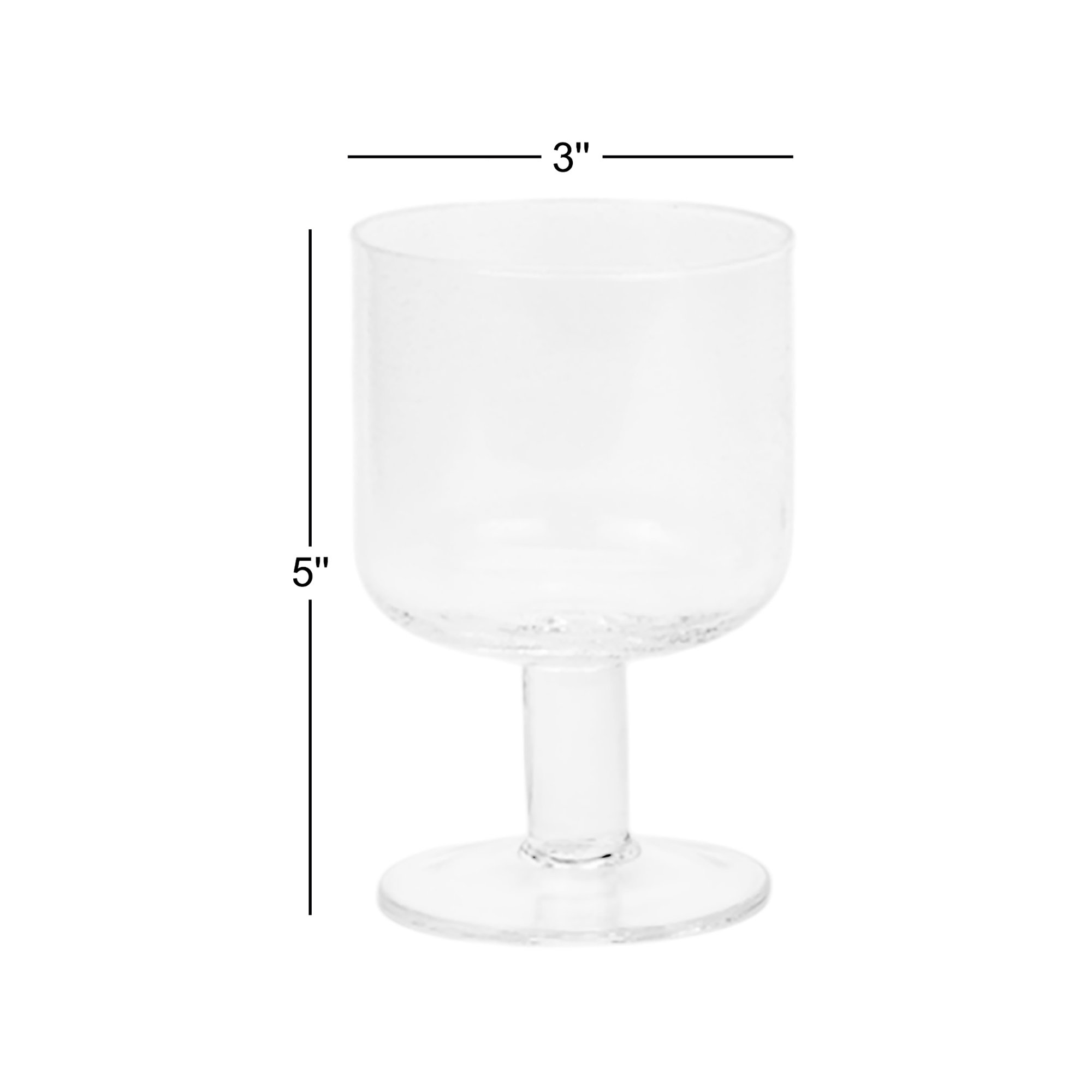 Simple 12oz. Wine Glass Set, Olive