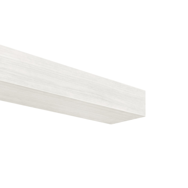 The Zachary Non-Combustible Smooth Fireplace Mantel Shelf ASTM E136, 48", Whitewash