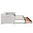 Linen Beige Daybed With Trundle And Storage Options, Modern For Living Room, Space, Classic Room Area,