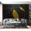 Murale abstraite pelez et collez - zones de dorure-1438268245