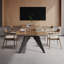 Bureau brun bois de noyer + rectangulaire en bois massif + acier au carbone-1864554818-1864554822