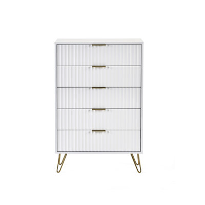 Brayman 80cm W 5 - Drawer Chest of Drawers