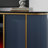70" Fluted Fireplace Tv Stand - Faux Marble Top Modern Media Console-251536356