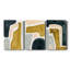 Brushy Shapes I - Ensemble de 3 toiles tendues-228734202
