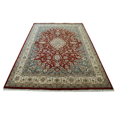 Tapis unique rouge 5,6 x 8,2 Rayinth