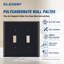 Plaque murale 2 interrupteurs à bascule-67661085