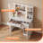Vanity Table Set with Lights, Mirror & Storage, Makeup Vanity Desk with Power Outlet for Bedroom-339445301