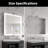 Rectangular Iron Medicine Cabinet With Mirror And Light, Dimmable, Anti-Fog, Fully Assembled-1917607681-1925066615-1925066610