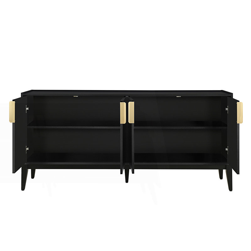 Armoire de rangement, armoire avec 4 portes, armoire de salon
