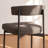 Grey Modern Bar Stools Set of 3, 24 Inch Counter Stools with Curved Backrest, Counter Height Bar Stools for Kitchen Island-1366434810-1366434814