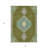 3' X 5' Olive Green Pink And Ivory Oriental Washable Indoor Outdoor Area Rug