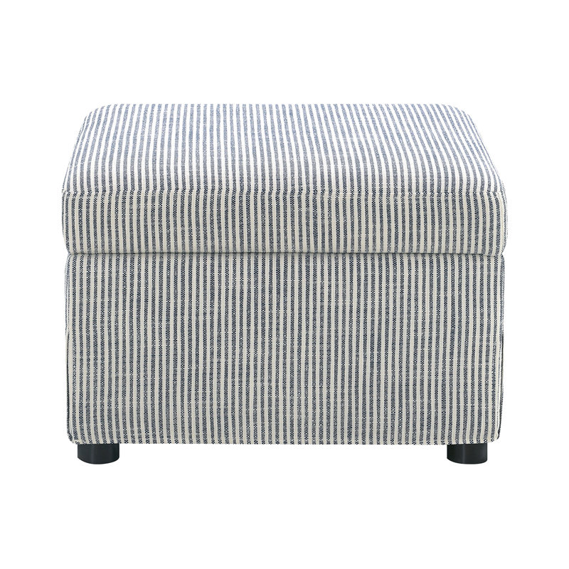 Repose-pieds de rangement rembourré avec plateau relevable hydraulique gris