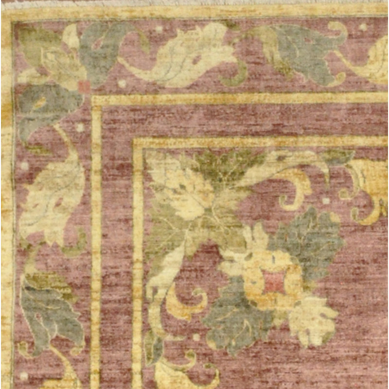 Tapis en laine noué à la main couleur laine Aubusson