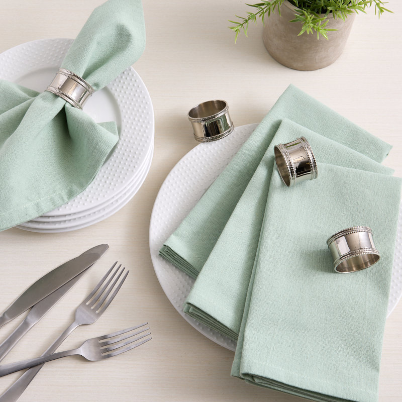 Cotton Napkin Set/4, Pistachio Green